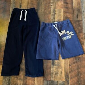 Mossimo Supply Co and 365 Kids Garanimals size 6 blue sweatpants and shorts